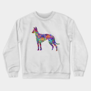 Greyhound dog watercolor Crewneck Sweatshirt